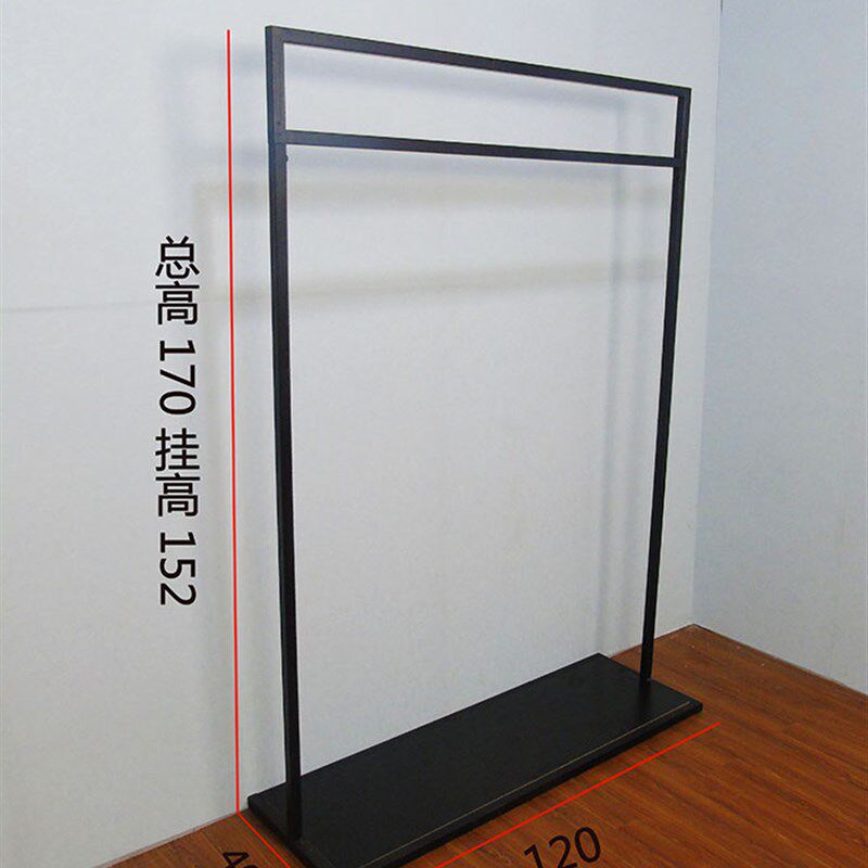男女装店货架展示架玫瑰金展示架不锈钢中岛架双杠落地架挂衣架