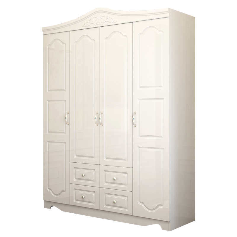 衣柜简约现代经济型三门四门式实衣橱卧室板式欧式家用分段木质