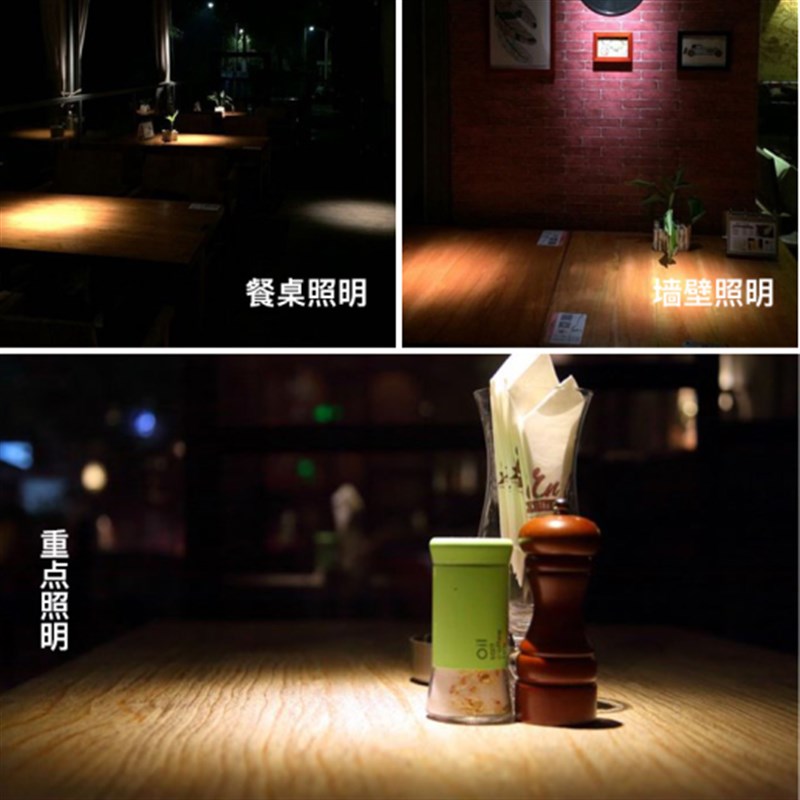 黑色一束光LED明装小射灯1W3W防眩聚光束角5度8度可调洗墙氛围灯