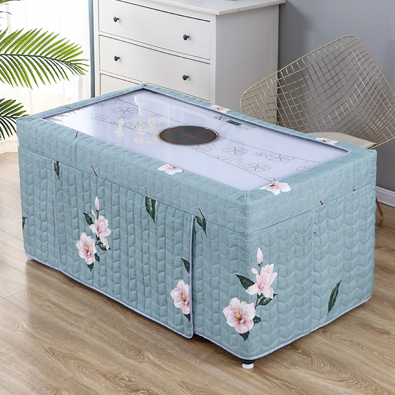 加厚新款烤火桌子罩长方形取暖电炉罩茶几桌布罩家用烤火炉桌罩