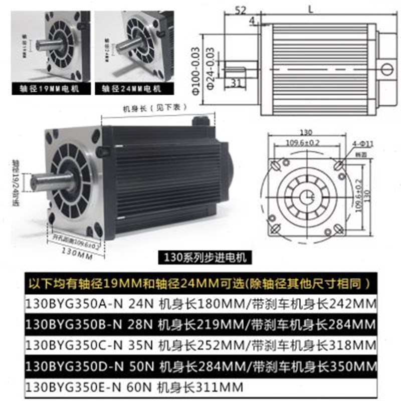 0步进电机装0BYG3D/E扭矩N 0N+驱动器3DM20 10装