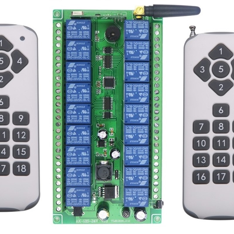 促销宽电压V到2V18路多功能开关无线适用一点多控场景