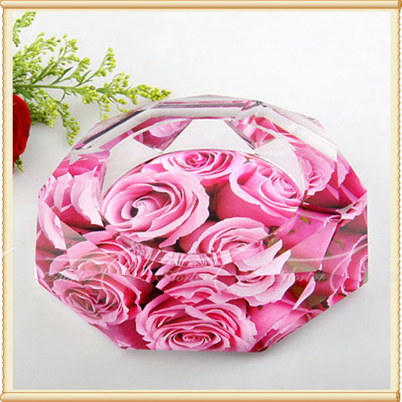 爆款水晶烟灰缸创意个性时尚精品欧式特大号烟缸奢华    水晶烟缸