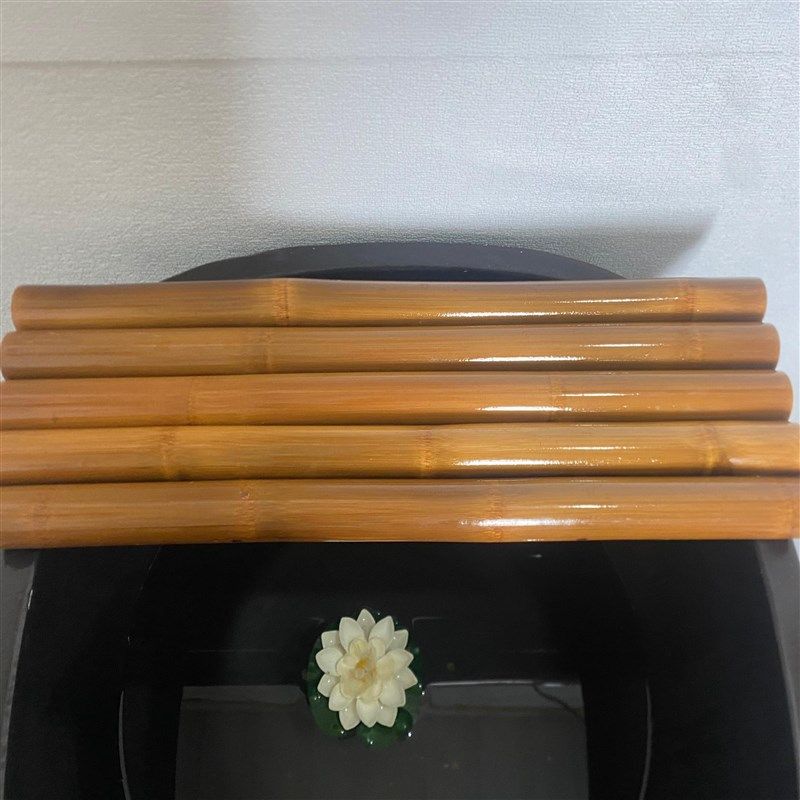 鱼缸流水板 竹排竹垫配件竹子装饰diy摆件不可漂浮竹排流水器