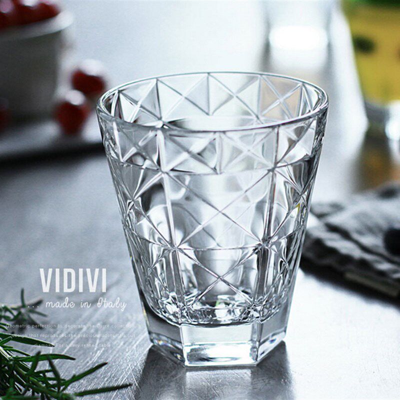 意大利原装进口VIDIVI无铅玻璃杯 耐热果汁杯牛奶杯威士忌杯水杯
