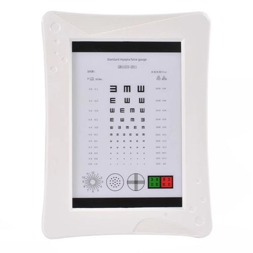 眼镜验光设备LED近用视力表灯箱超薄插电电池两用便携式磁吸设计