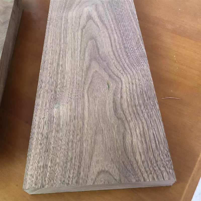 黑胡桃实木木料板材木方原木木条木托桌面台面Dl Y雕刻料家具薄板