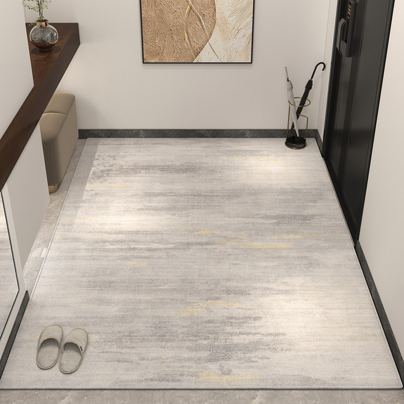 高端入户门地垫进门门垫家用奶油风客厅地毯玄关脚踏垫可裁剪垫子