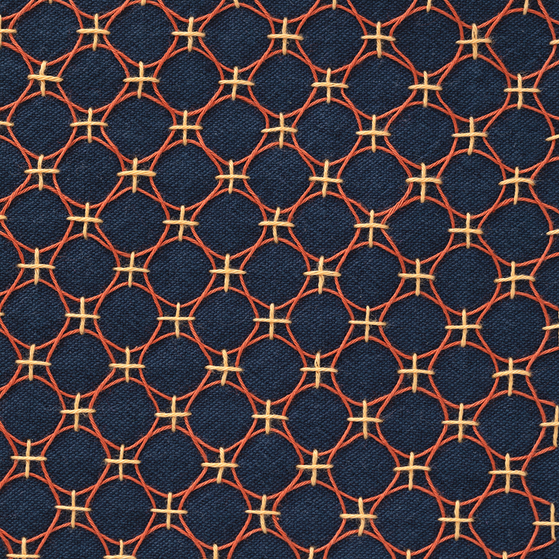 赏味生活十字纹样茶席刺子绣材料包 手工自绣DIY送礼茶杯垫材料包