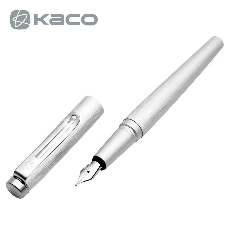 KACO ANGLE锋度钢笔商务礼品笔金属拉丝墨水钢笔金属钢笔免费刻字