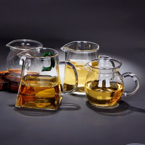 公道杯耐热玻璃杯子加厚家用分茶器过滤功夫茶具配件茶海茶漏套装