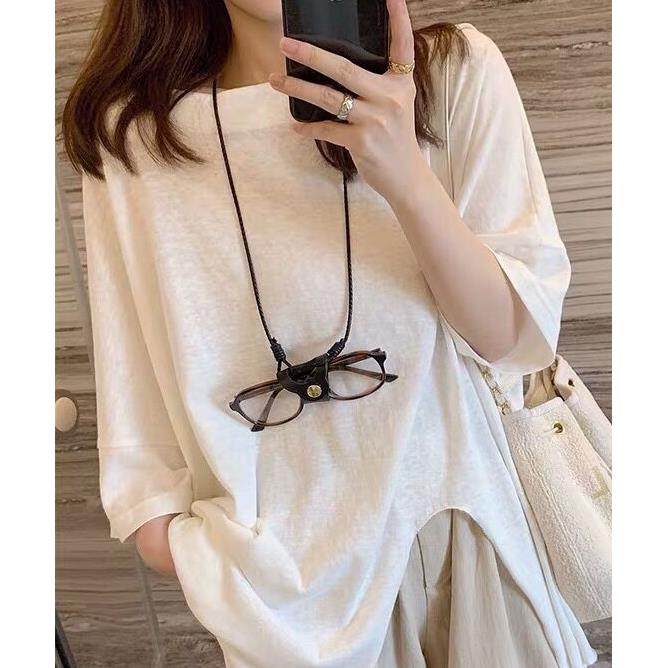 墨镜绳挂眼防脖滑链太阳防绳PU复古男女通用丢挂绳链条镜眼镜镜绳