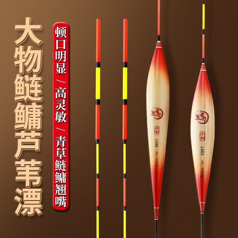 大物芦苇行程漂浮钓狂抽鲢鳙漂醒目灵敏黑坑大青鱼防爆顶加固浮漂
