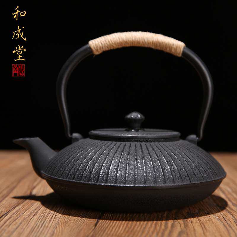南部老铁壶 手工铸铁壶 生铁壶电陶炉煮水壶泡茶壶套装