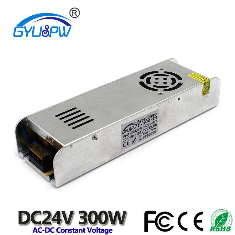 LED开关电源24V300W稳压电源 DC24V12.5A灯条灯箱模组打印机电源