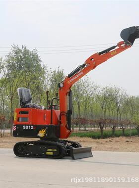 家用农用挖挖沟翻土果园大棚种植功动树KGZ挖深2米力强多能小型挖