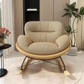 新款 蛋摇椅摇填摇椅采al12918用高绒充设计客厅椅卧室洗椅可拆舒