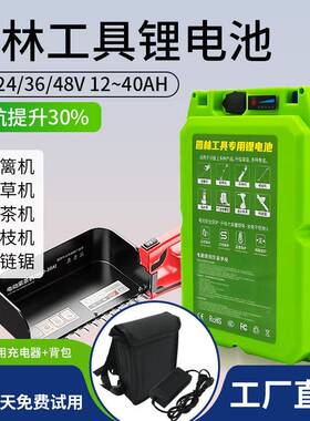 24动园林工具锂电池15012Ah果V除草器割草机电瓶大容园量力锂电池
