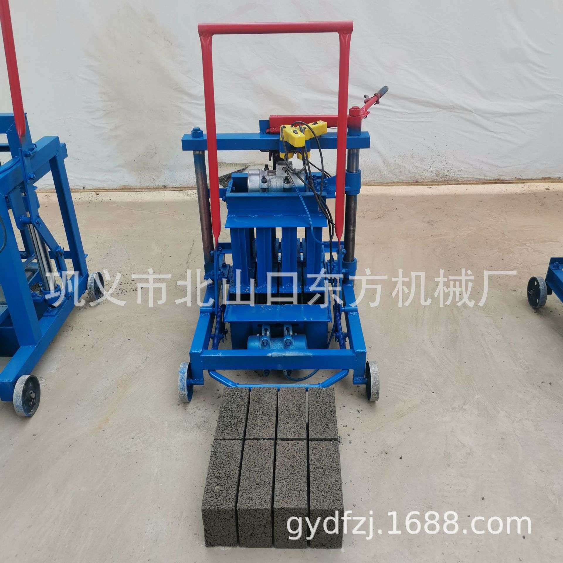 2-45小型移动水泥制砖机打240*90*60mm实心砖机 砖头机模具可更换