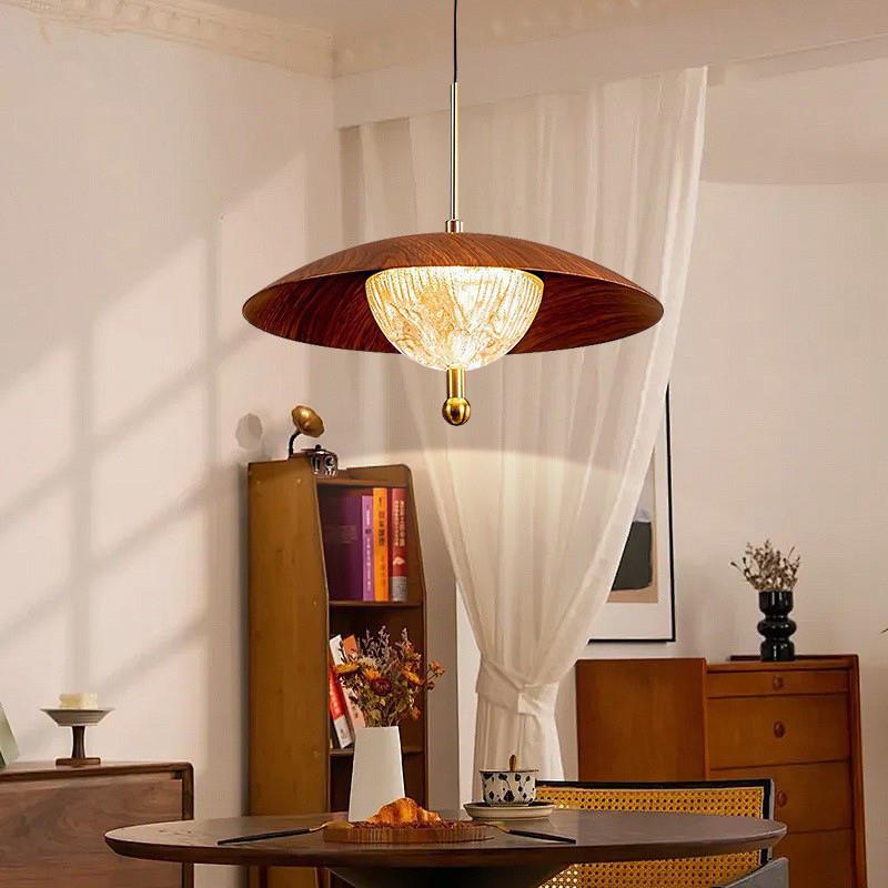 吸升降触摸感应主卧创意护眼三色高级新中式玄关过道灯餐厅吊灯