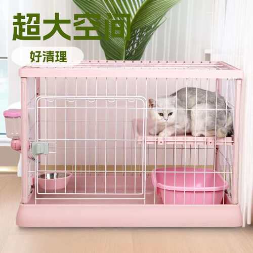 创逸猫笼子猫别墅猫屋家用室内猫舍超大空间猫城堡好清理大号兔笼