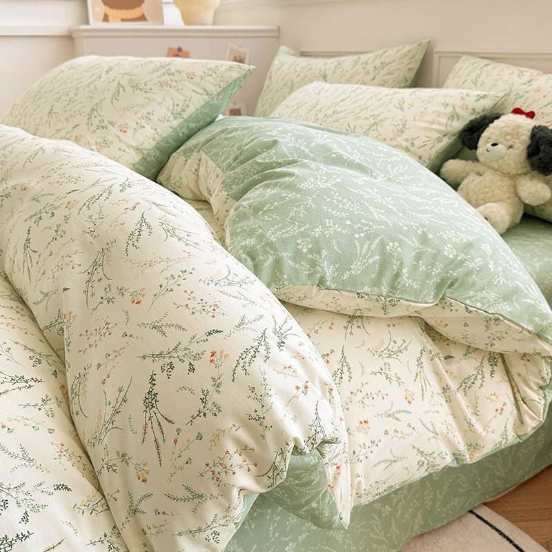 小清新全棉被套单件150x200x230cm被罩纯棉2025新款宿舍单人被单