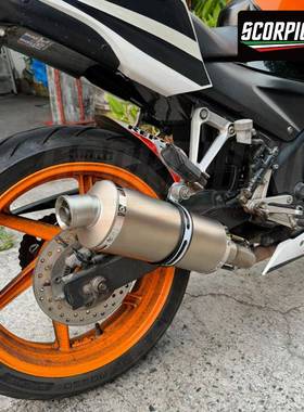 摩托排气管0改装春风40346270NK065无极3复0TRK502椭圆古排气T118