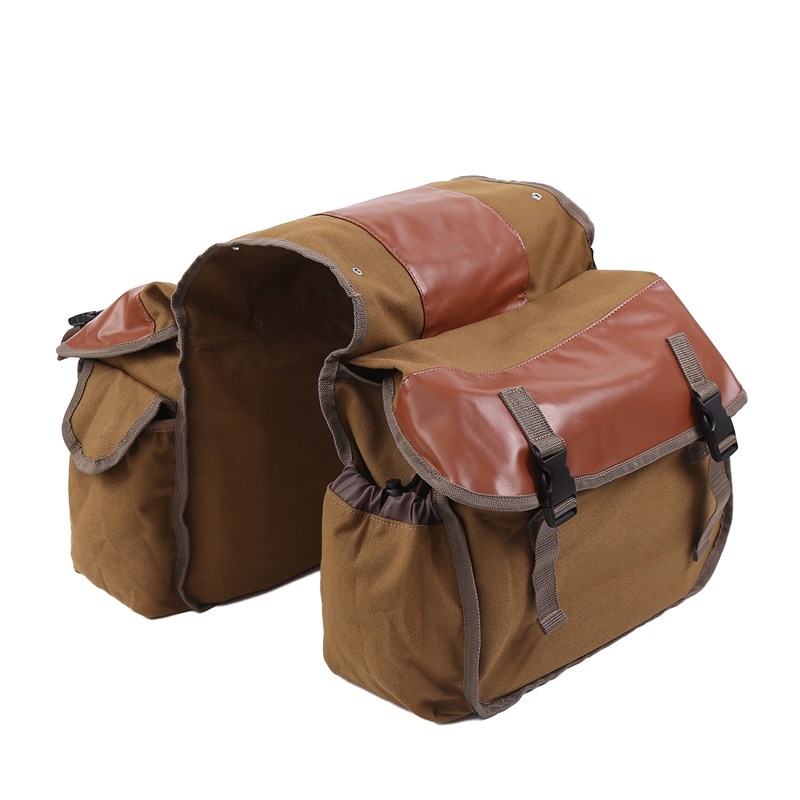 邮包摩托车帆布边包自行车侧边包复古通驮包牛津布防W水骑士包挂