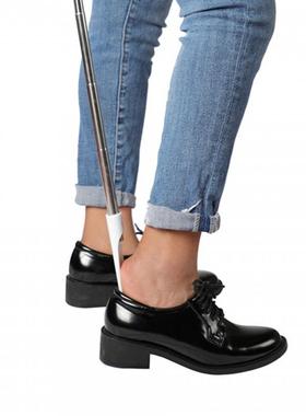 不锈缩钢可伸鞋拔长长柄家用穿鞋把提NDE子鞋器拔鞋器鞋溜子鞋抽