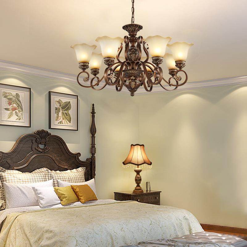 美式吊客厅主灯复古古大奢华欧式别灯墅大厅餐厅卧室仿790乡气村,家装灯饰光源,智能吊灯,淘宝优惠券,粉丝福利购,淘宝优惠卷