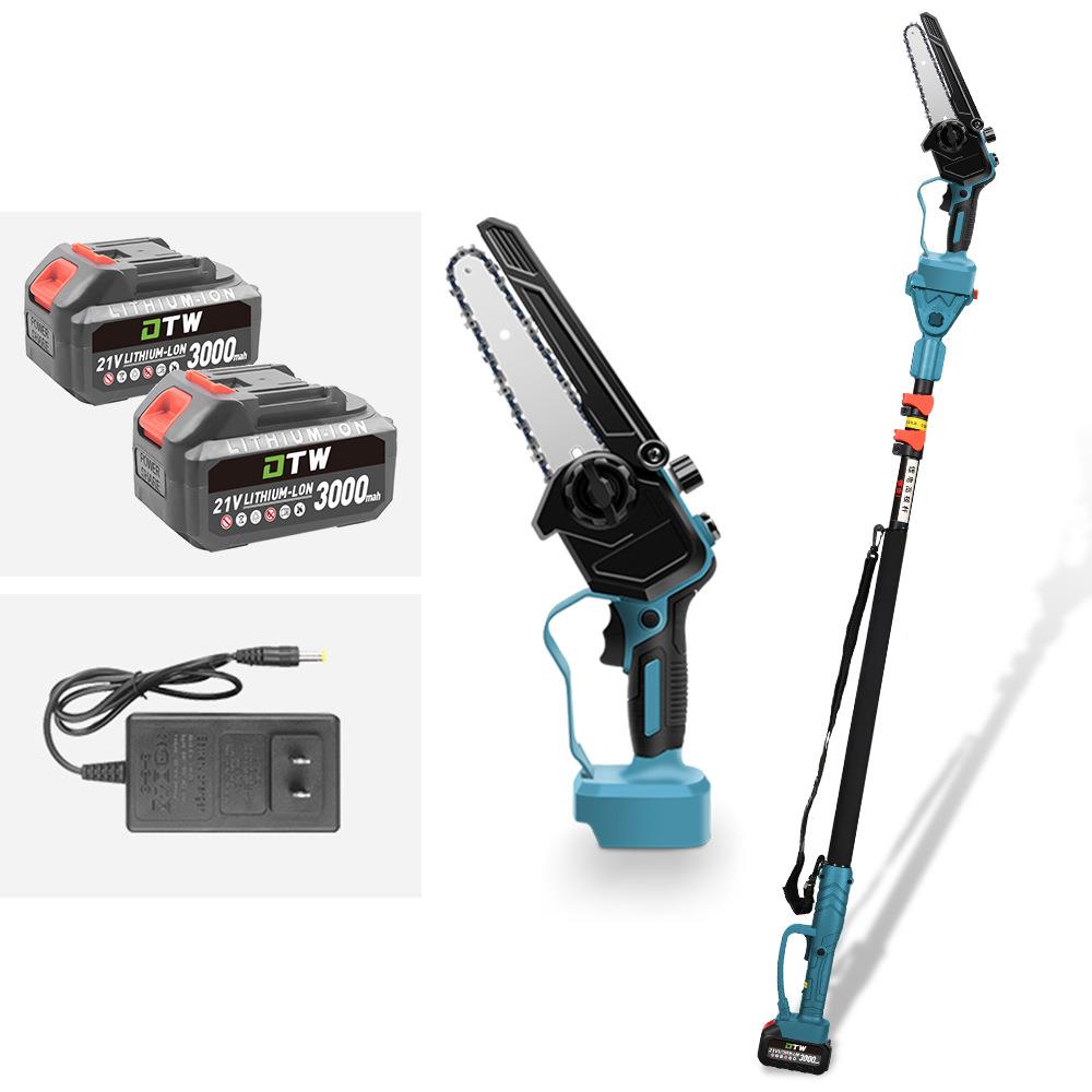 .枝5高枝剪6寸高枝锯缩高空剪ERT电6动伸无刷修枝剪锯加长高枝粗