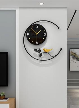 挂JT21157-钟客厅挂简餐约钟表家用创意高级感时尚装饰墙新式中静