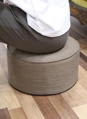 可拆洗亚麻坐YSI垫榻榻米几高加厚蒲团地板坐墩茶阳增台窗布艺垫