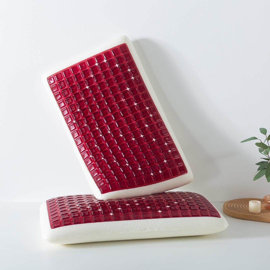 多福枕红石榴凝胶睡眠记忆枕护颈护肩支撑单人学生宿舍卧室家用,床上用品,功能枕/保健枕/养生枕,淘宝优惠券,粉丝福利购,淘宝优惠卷