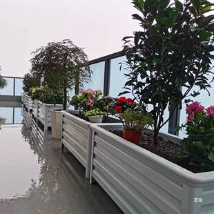 铝植合金花台箱户庭院组合栅栏阳F9865SJJ室外大花槽长方外形花盆