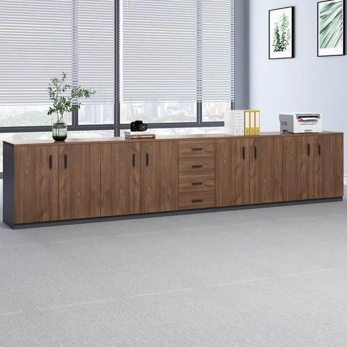 收办公物室文件柜文件柜带木质矮柜地柜储柜隔断柜锁资料柜打印机