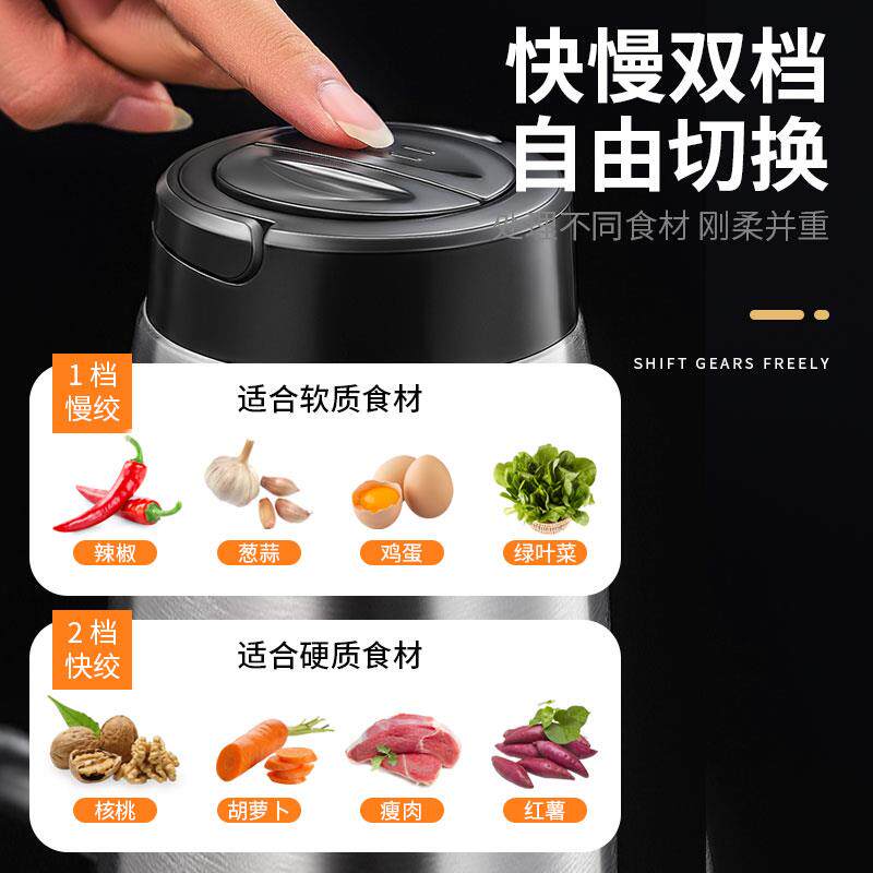 捣DDSNQ蒜泥神器打蒜电机动商搅用绞蒜器大蒜搅碎机家型用小切蒜