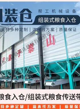 烤漆仓组装仓组装式板仓米仓粮DEM提食入升机配套流水钢线输送机