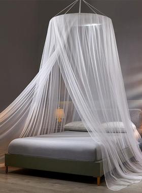 款吊顶蚊帐用公主风.8m无需pvj+dfzd家支架1圆顶加密落地1.5米床