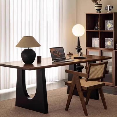 森选白蜡木中餐26480桌用家长方形古全木实大长桌客厅原木风大板