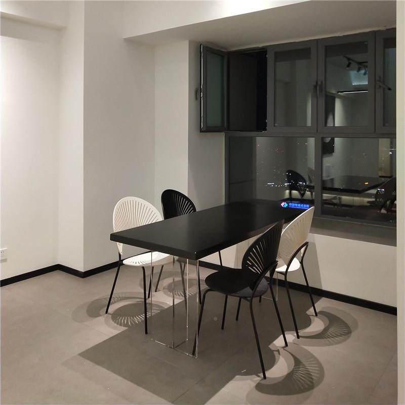 意式黑色德利丰岩板餐桌亚克力A2623型小透明悬浮纯极简家户用饭,商业/办公家具,餐桌椅系列,淘宝优惠券,粉丝福利购,淘宝优惠卷