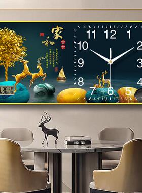 Z时B182家和富贵中式万用年历静音钟装表饰画家轻奢钟钟表装饰挂