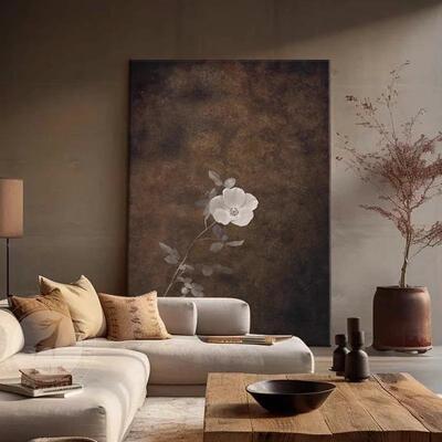 中风室客厅装饰茶画诧壁SFE-002L寂中古式背景墙画卧室高级感宋代