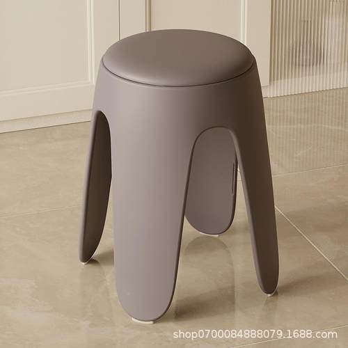 塑子加厚家用特厚现代简约可叠放料摞叠无品牌/久舒服椅凳子高圆