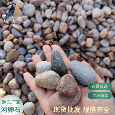卵10-20公分鹅石滤料园林造景工程铺路用河滩石24010石天卵然鹅卵