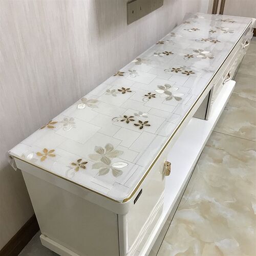 彩色台面软垫耐磨。电视柜桌布PVC防水酒店胶皮子放油桌面保护膜