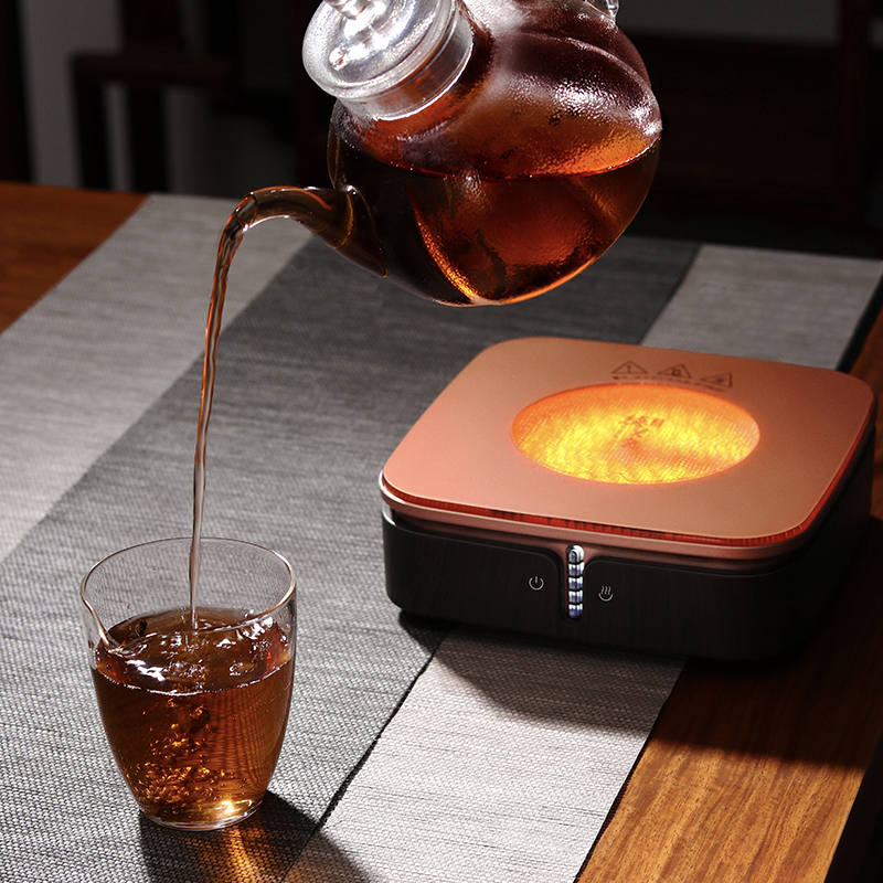 德茗堂猫二代迷你电陶炉茶炉铁壶烧水煮茶电磁炉电热炉光波炉