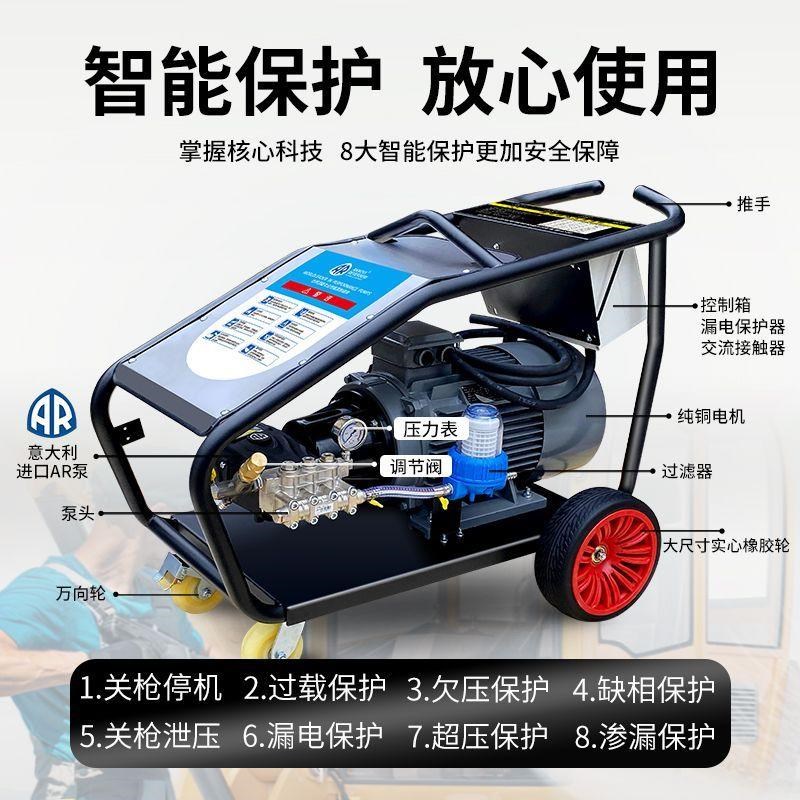 商用超高压洗车机大功率清洗机高压工业级R泵大压力清洗