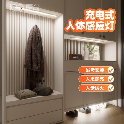 灯带自粘感应无线免插电低压入户玄关线型灯无极调光免开槽氛围灯