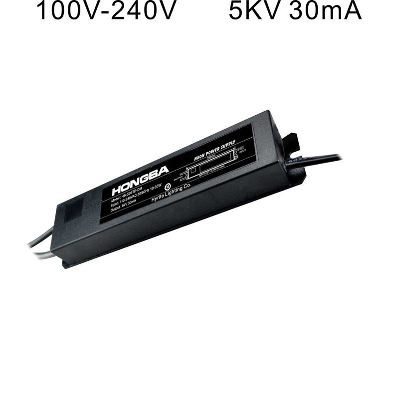 优选电子式霓虹灯调光变压器10KV 30m负载5KV 30mA高频高压镇流器